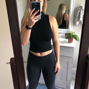 Brandy Melville black turtleneck tank